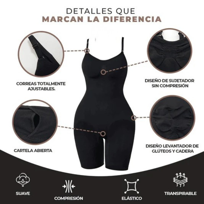 CurvasPro ™ - Full Body Extra Compresión y Moldeador de Figura